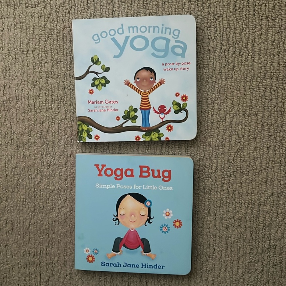 Sweet Bundle: Yoga Bug & good morning yoga toddler / kids board book yoga books